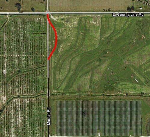 Maude Road Closure Map