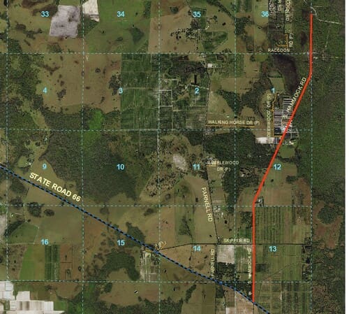 South Hammock Road Map